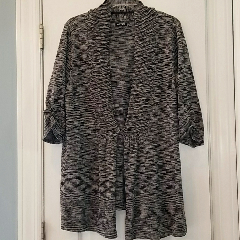 Womans hook and eye sweater